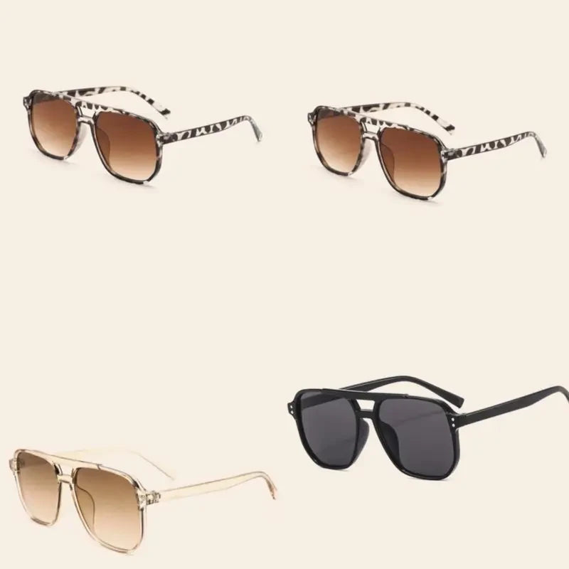 Multicolor Aviator Sunglasses Set