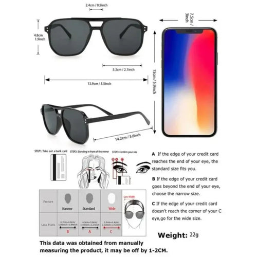 Multicolor Aviator Sunglasses Set