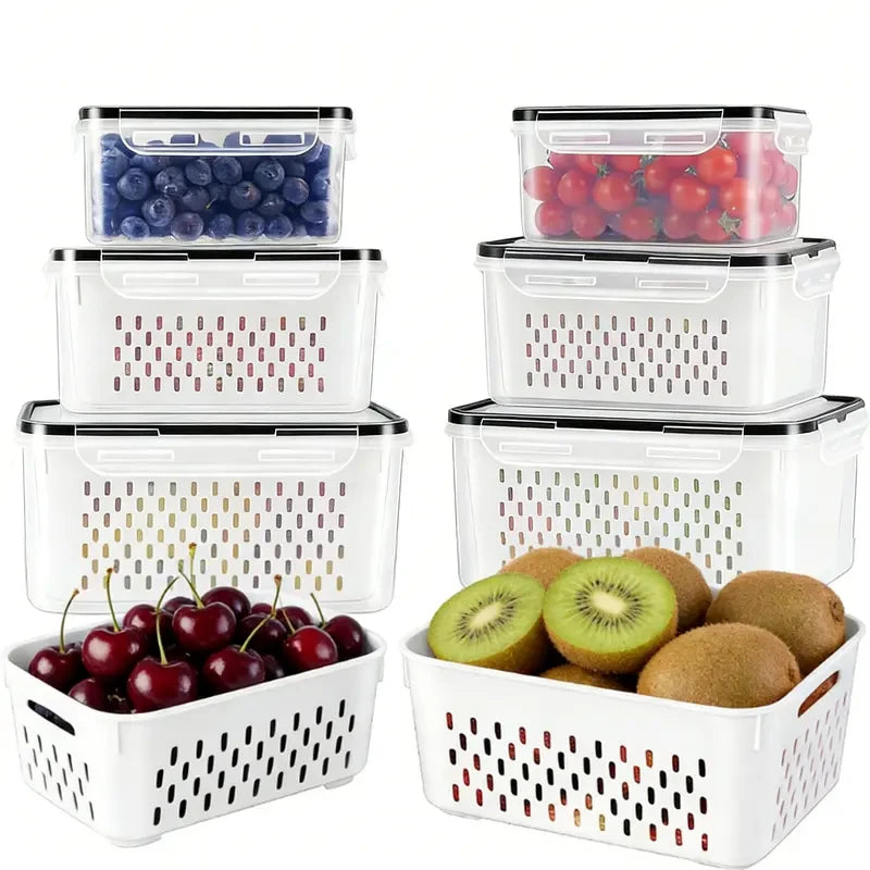 Stackable Airtight Produce Storage Containers