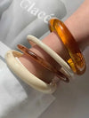 Vintage Acrylic Resin Bangle Set