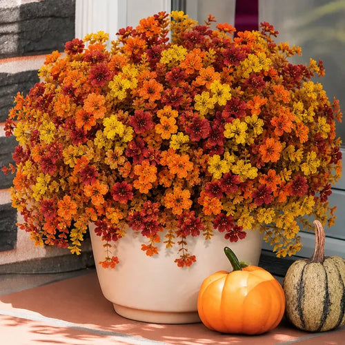 Artificial Fall Flower Bushes