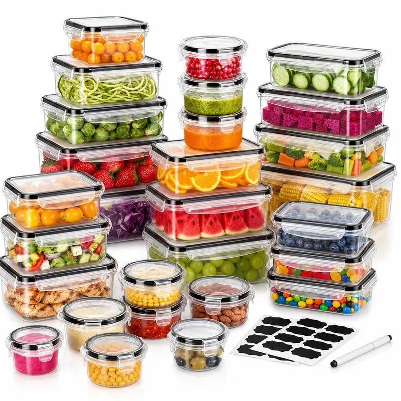 Airtight Glass Food Storage Containers Set