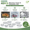 Airtight Glass Food Storage Containers Set