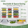 Airtight Glass Food Storage Containers Set