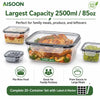 Airtight Glass Food Storage Containers Set