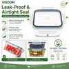 Airtight Glass Food Storage Containers Set
