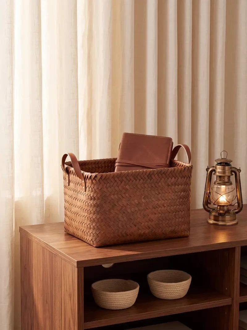 Handwoven Wicker Storage Basket
