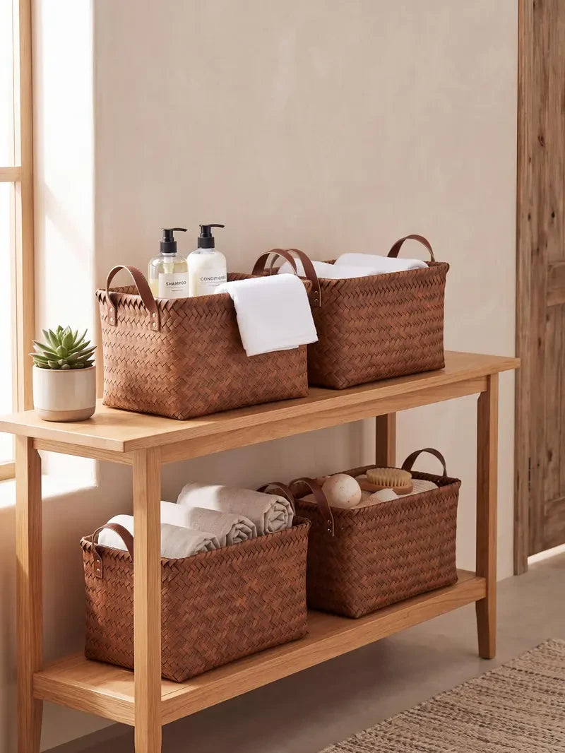 Handwoven Wicker Storage Basket