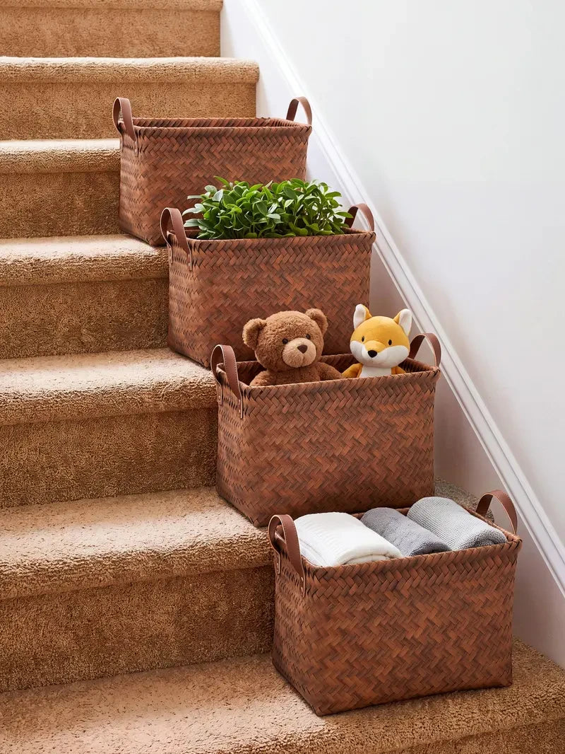 Handwoven Wicker Storage Basket