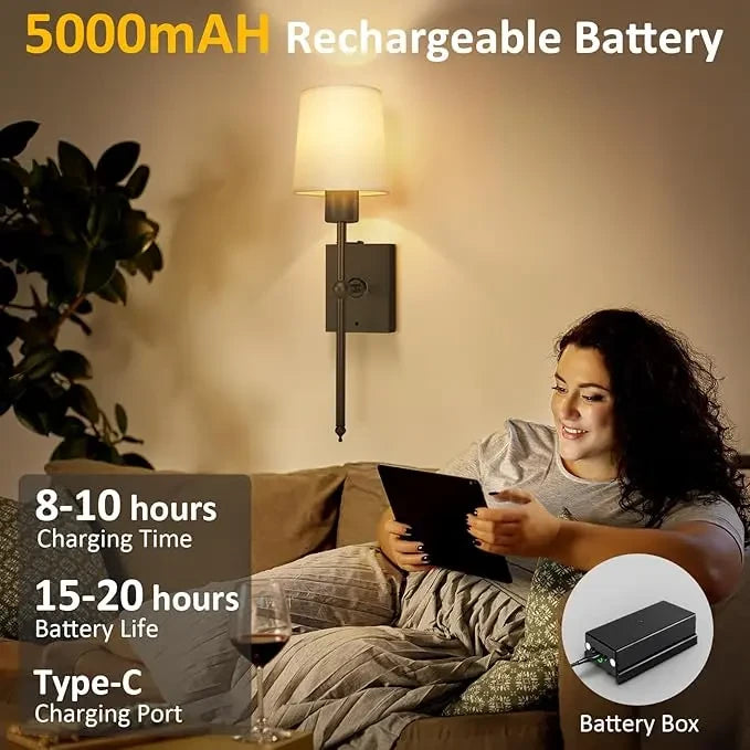 Wireless Wall Light Set for effortless warm ambiance on any wall
