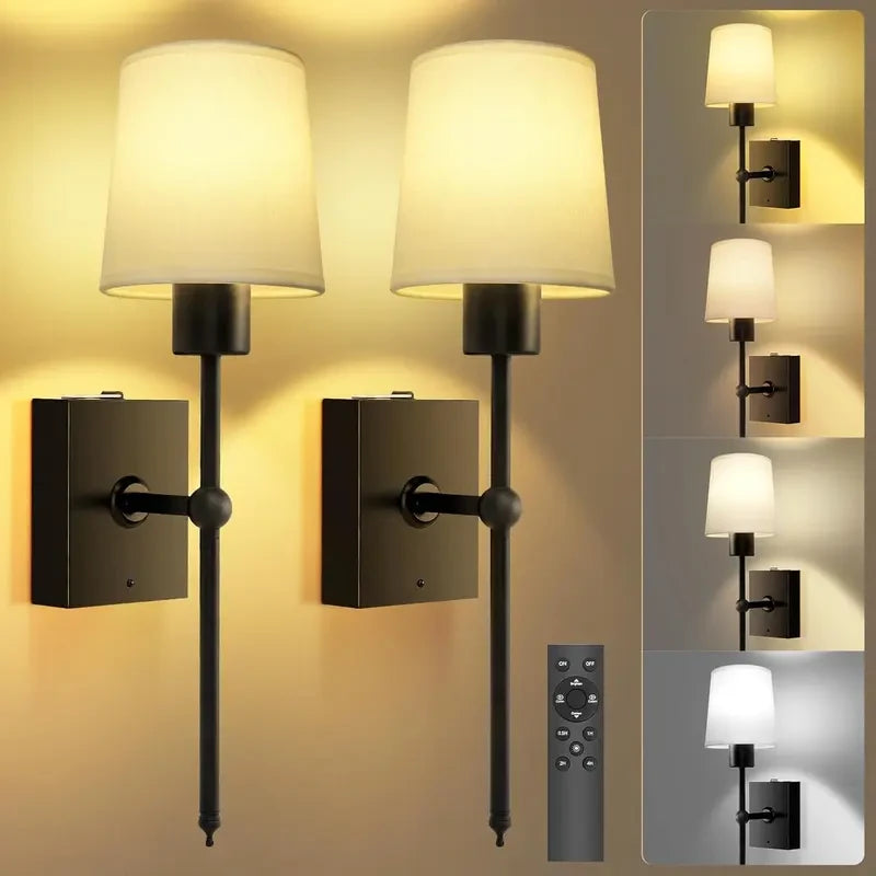 Wireless Wall Light Set for effortless warm ambiance on any wall