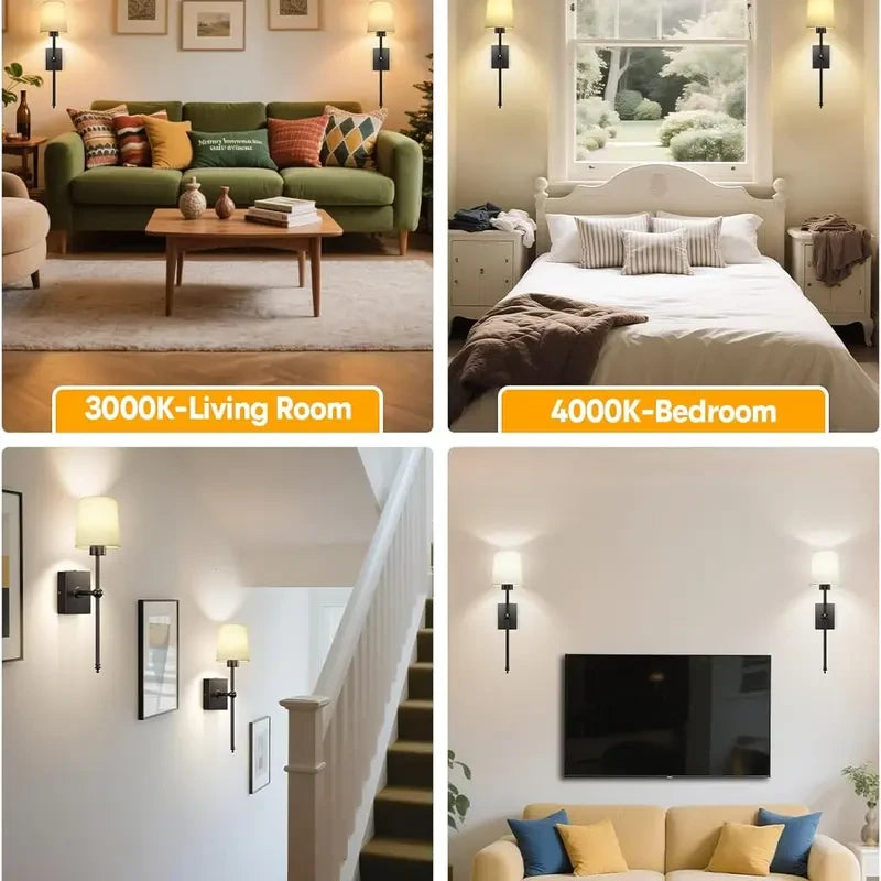 Wireless Wall Light Set for effortless warm ambiance on any wall