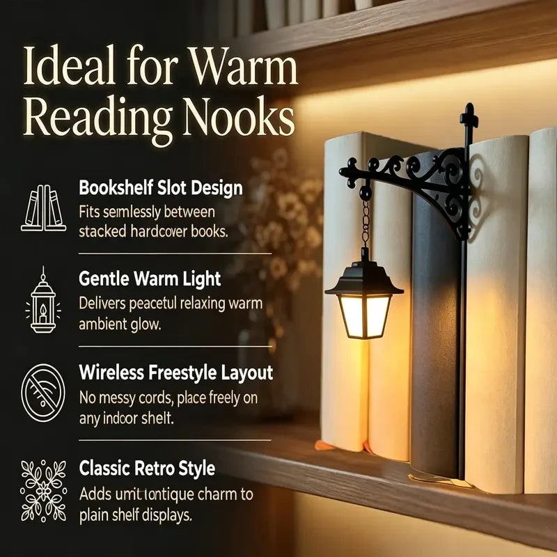 Miniature Bookshelf Lantern Lamp