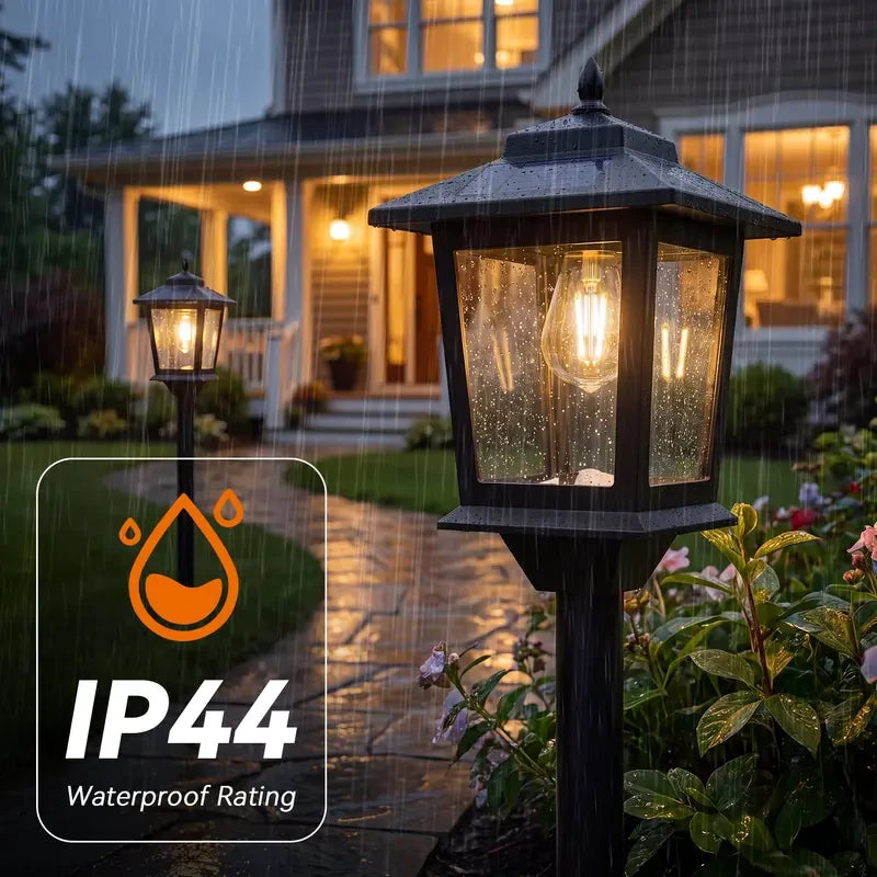 Hoodink Aluminum Solar Garden Post Light