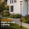 Hoodink Aluminum Solar Garden Post Light