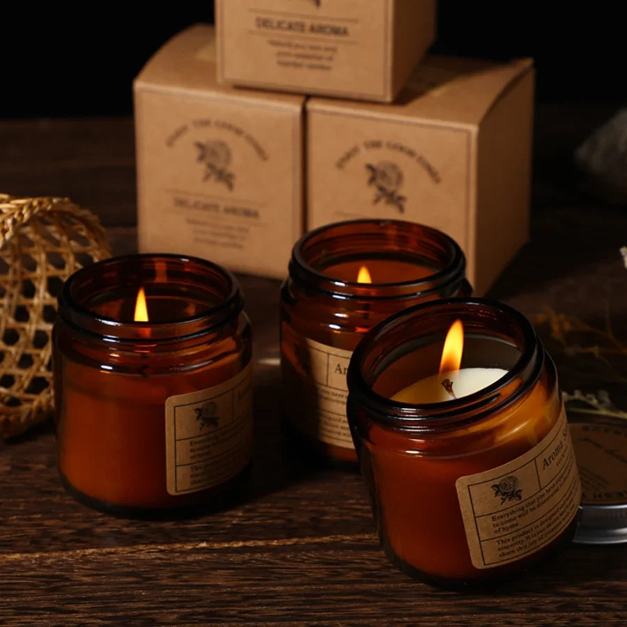 Scented Soy Wax Glass Candle