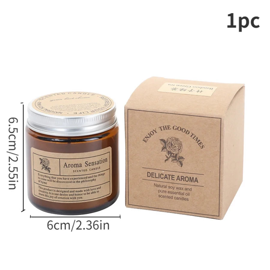 Scented Soy Wax Glass Candle