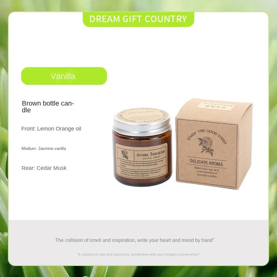 Scented Soy Wax Glass Candle