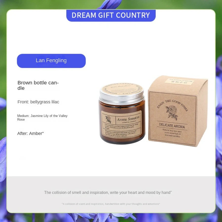 Scented Soy Wax Glass Candle