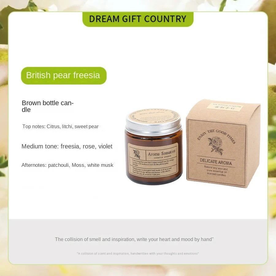 Scented Soy Wax Glass Candle