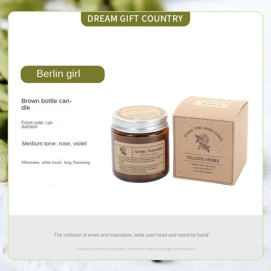 Scented Soy Wax Glass Candle